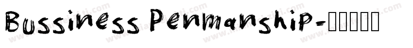 Bussiness Penmanship字体转换